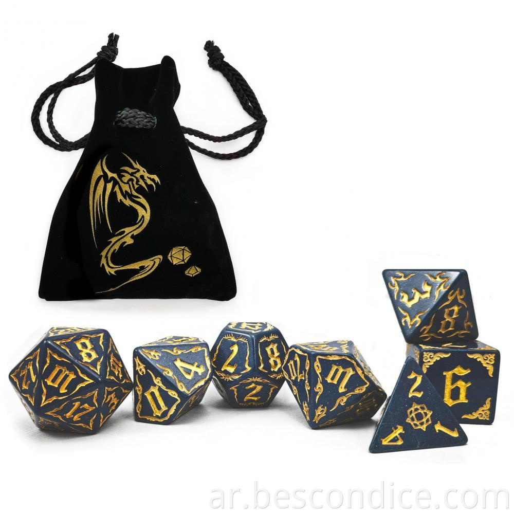 Fire Patterned 25mm Giant Dnd Dice Pathfinder Rpg Mtg 2